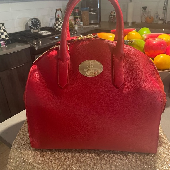 Gorgeous Roberto Cavalli Red Leather bag - Picture 13 of 13